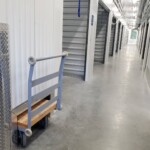 Moving dollies and handicap accessible storage units with climate climate control